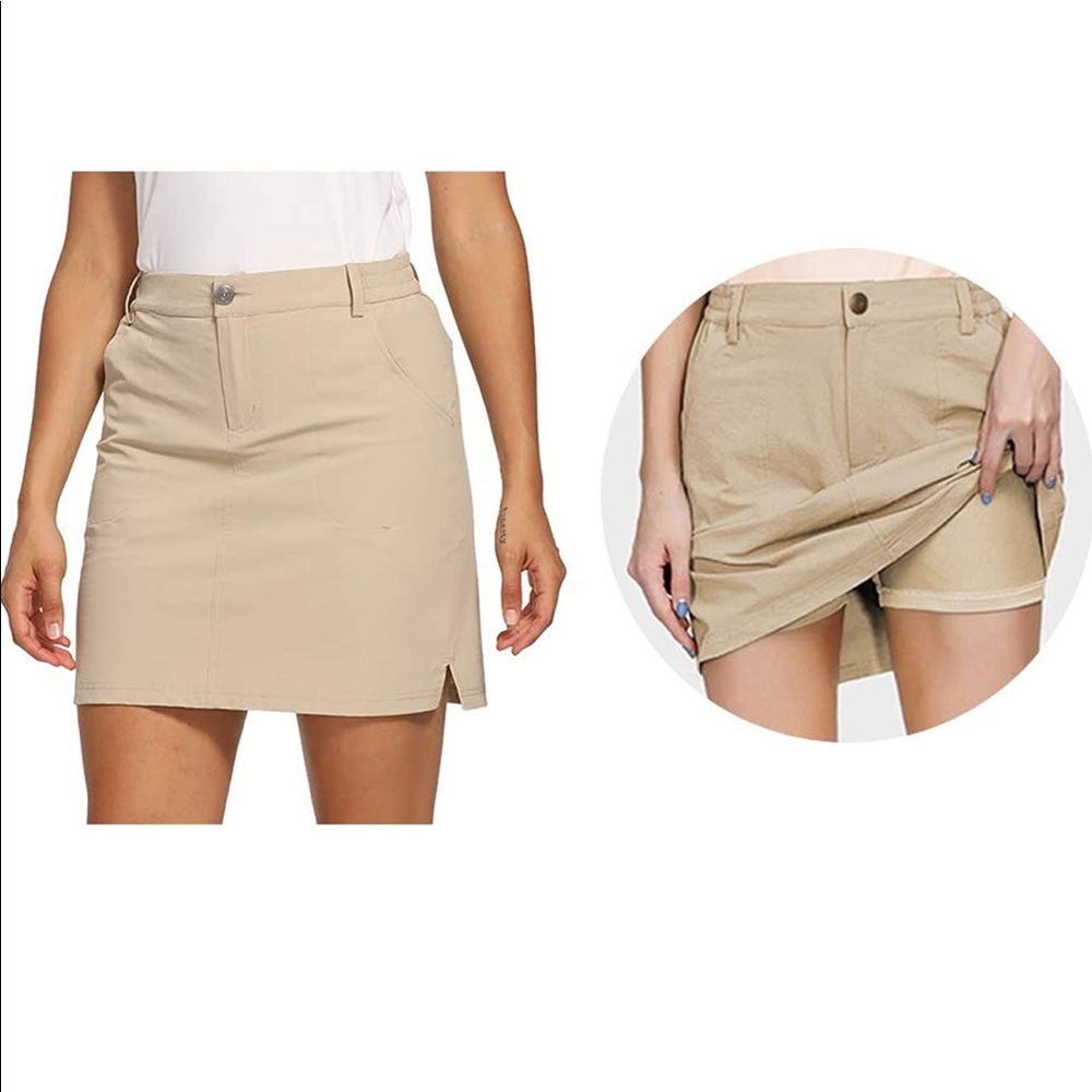 Outdoor Casual Khaki Skort Size Medium